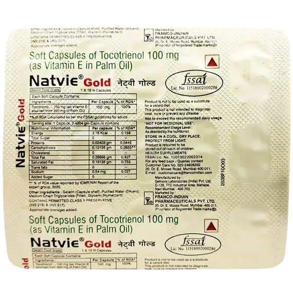 natvie gold capsule 15's